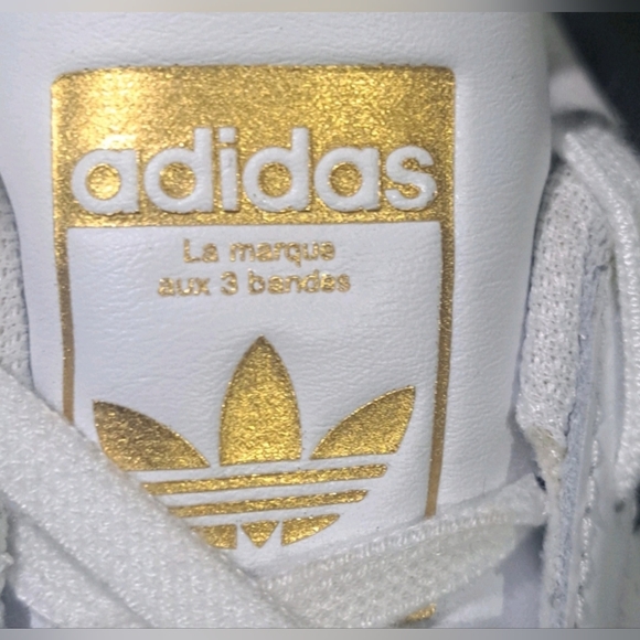Adidas Superstar Gold Shell Toe Sneakers Youth 4.5Y Womens 6 FV3310